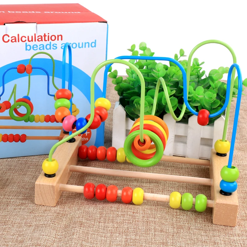 Educational Bead Maze Early Counting Learning Calculation Beads Around