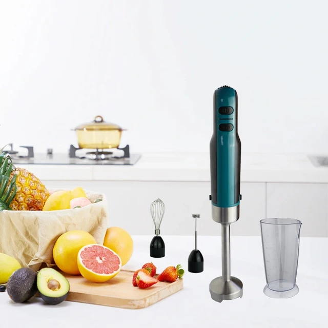 Electric Multi-Functional Push Button Plastic Cooking Stick for Baby Food Meat & Milk Household Use Blender