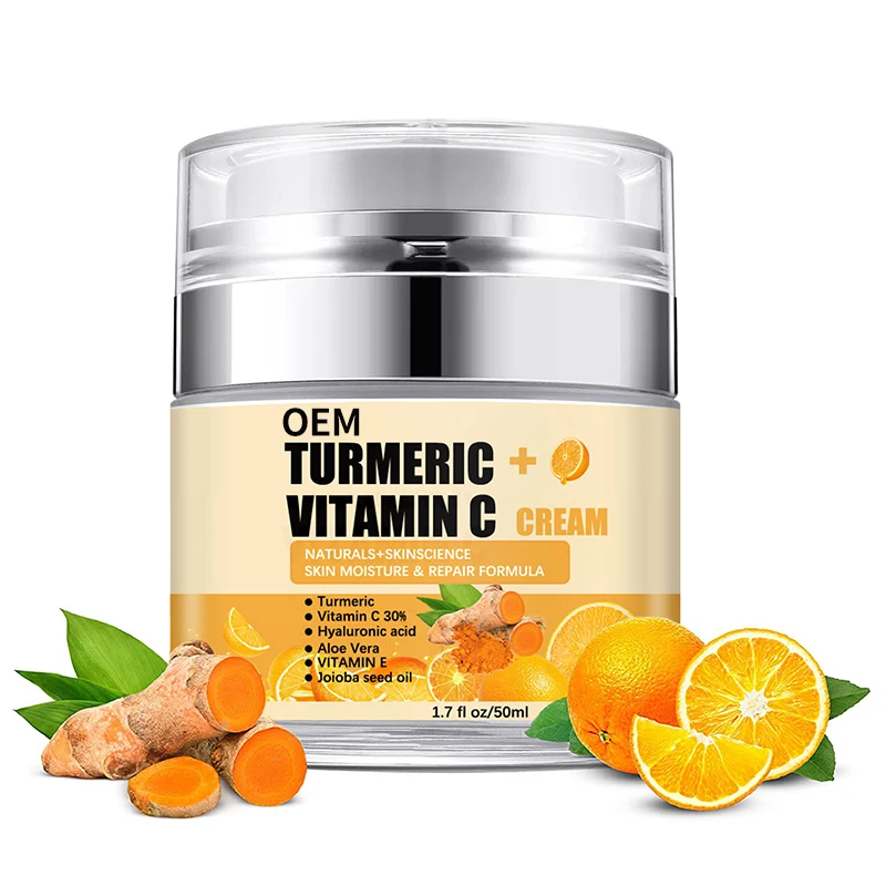 Custom Best Without Side Effects Turmeric Vitamin C Moisturising Anti Wrinkle Face Cream Lotion