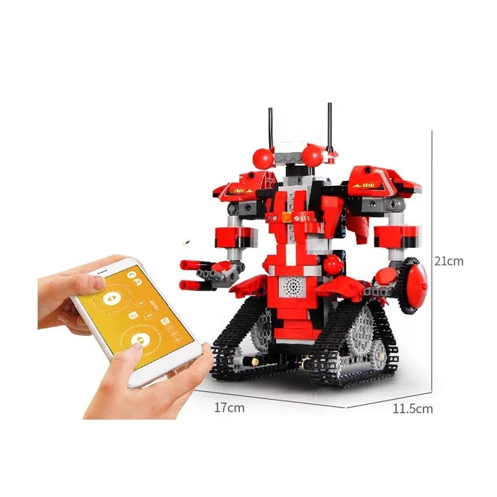 Diy Assembled Electric Robot Remote Control App Programming Robot Model Assemble Building Block Toys