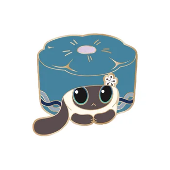 Honkai Star Rail Exotic Pet Collection Series Custom Bronze Tinplate Badges Pins Anime Medal Tins Collection Decoration Cute
