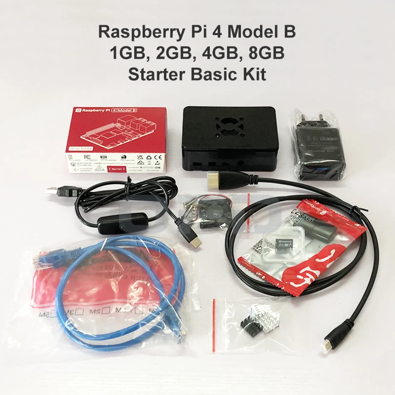 Raspberry Pi 4 Kit - Starter Basic Kit with Multiple RAM Options