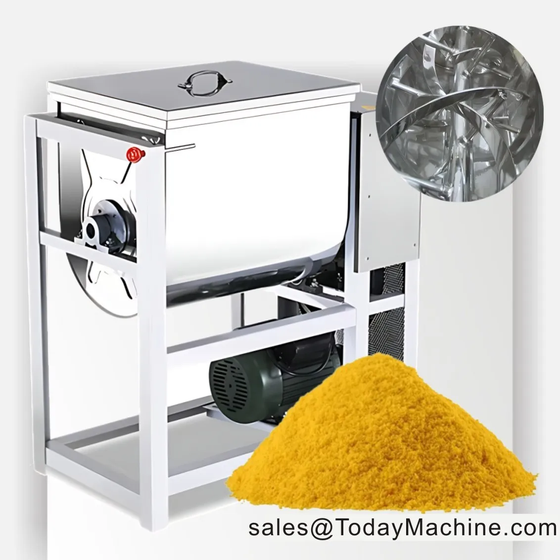 Automatic Ribbon Blender for Small Lab for Mixing Syrup Dry Spice Powder in Food Industry New Titanium Screw Mixer