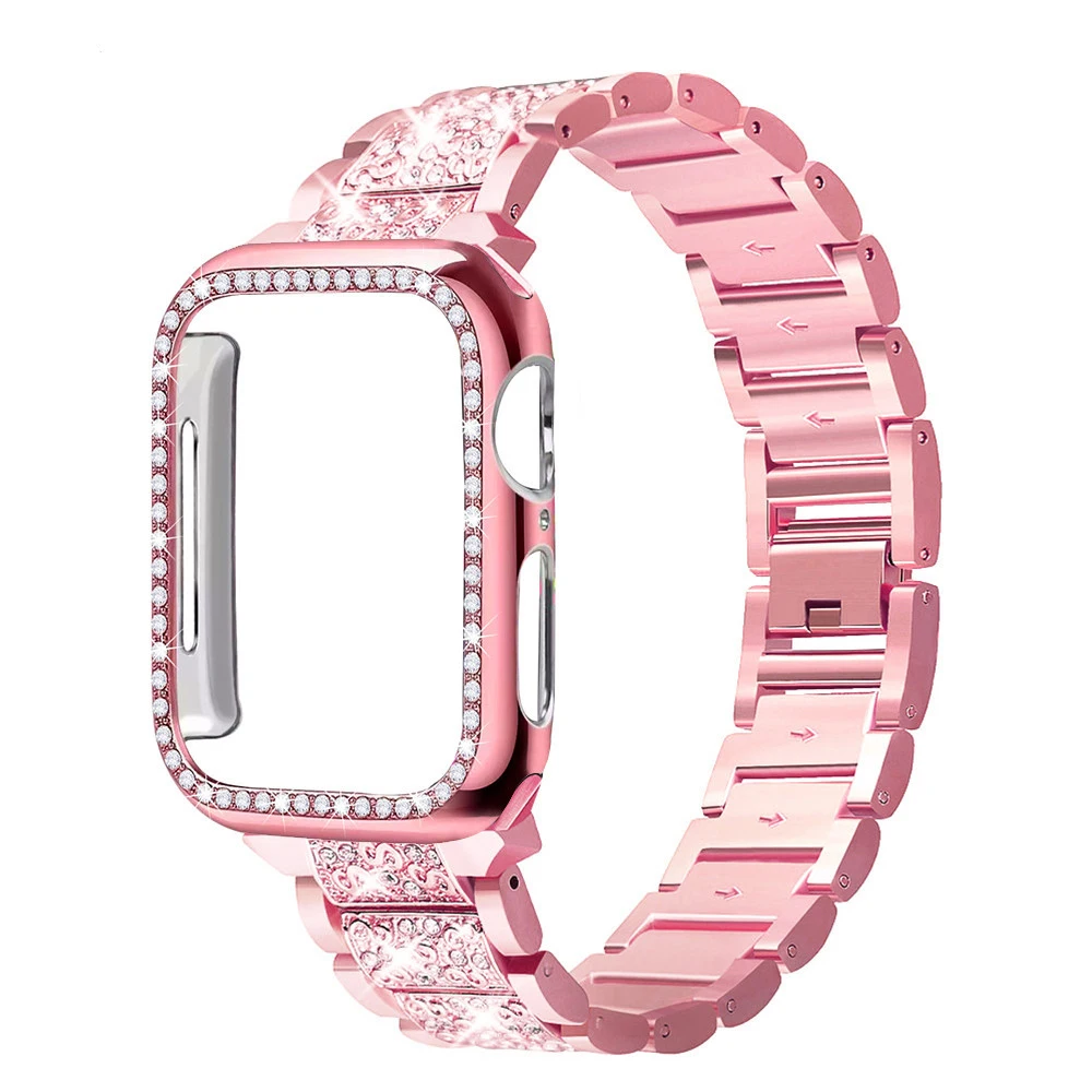 Smart Watch Silicone Strap Accessories 5pcs Diamond Ring For Apple Watch 7  6 5 For Samsung Galaxy Watch Band Ornament Nails - Watchbands - AliExpress