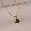 Gold Black Label Necklace