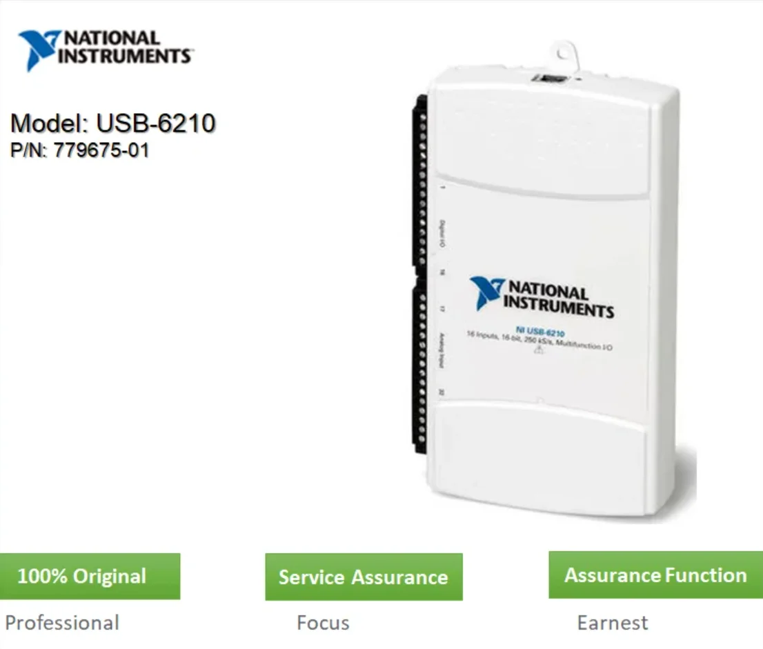 Ni Usb-6210 Bus Power Supply 779675-01 16-bit 250 Ks/s Usb Bus-powered ...