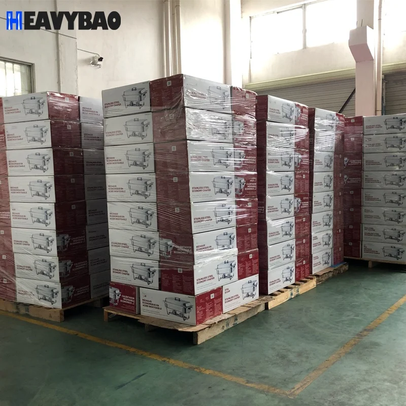 Heavybao High Quality Rectangle Stainless Steel Hot Box  Food Warmer for Catering Serving Chafing DIshes