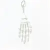 White Skull Hand Keychain