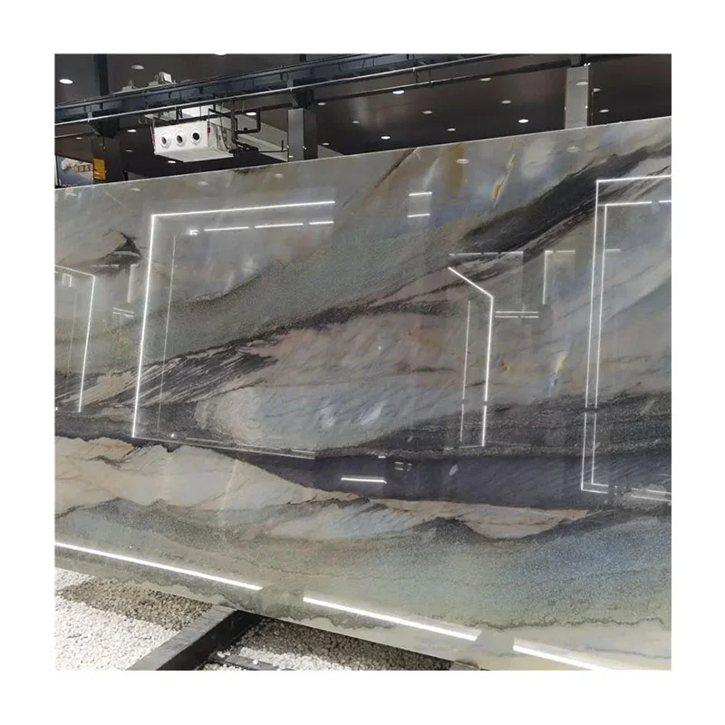 Norway Forest Green Quartzite Exotic Stone For Villa Decoration Luxury Home Design