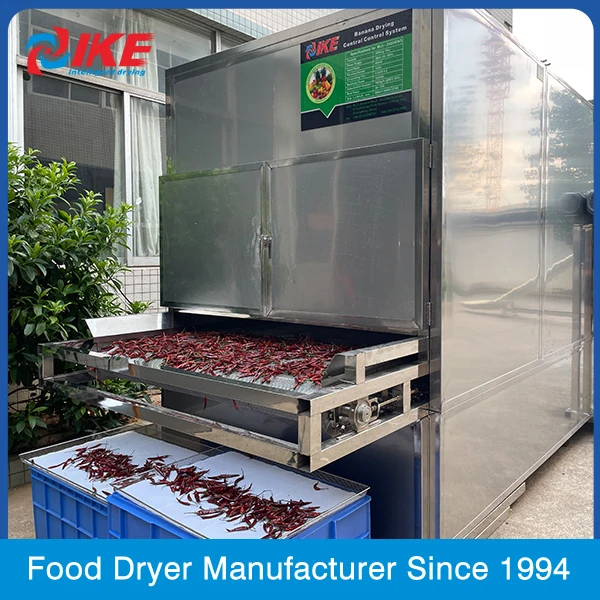 Cassava Processing Machine Pepper Mesh Belt Dehydrator Machine Price Fruit and Vegetable Tunnel Dryer