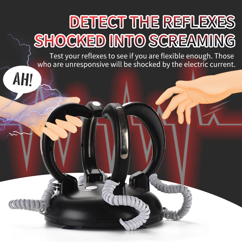 Light Sound Effect Electric Shock Kids Desktop Game Speed Reaction Test Machine