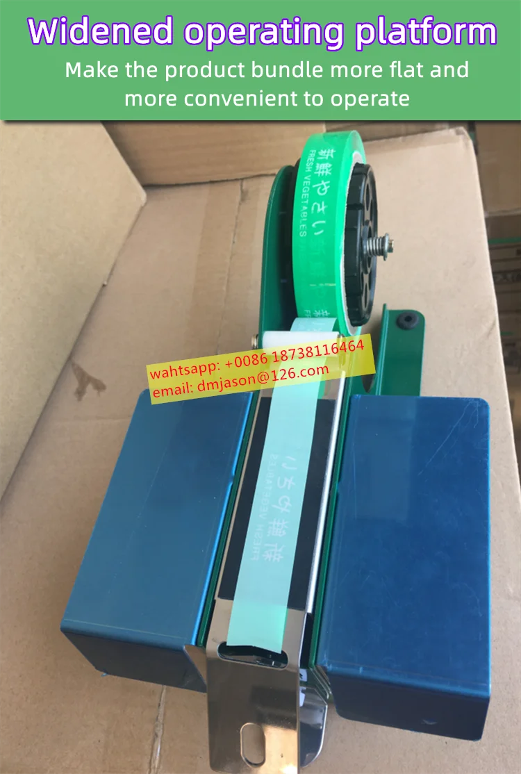 Vegetable Binding Bundling Machine Manual Tape Strapping Machine for Vegetables Vegetable Tie Packaging Machine