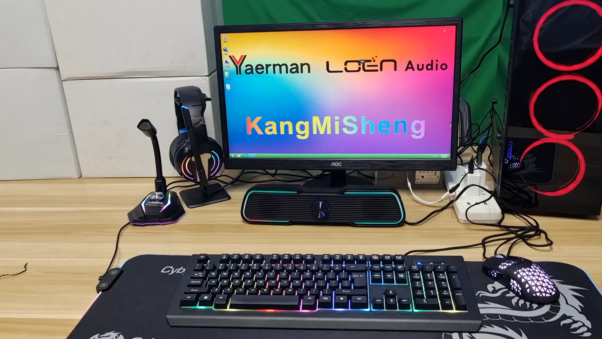 Newest Creative 2.0 Usb Powered Strong Bass Sound Wired Pc Soundbar Rgb