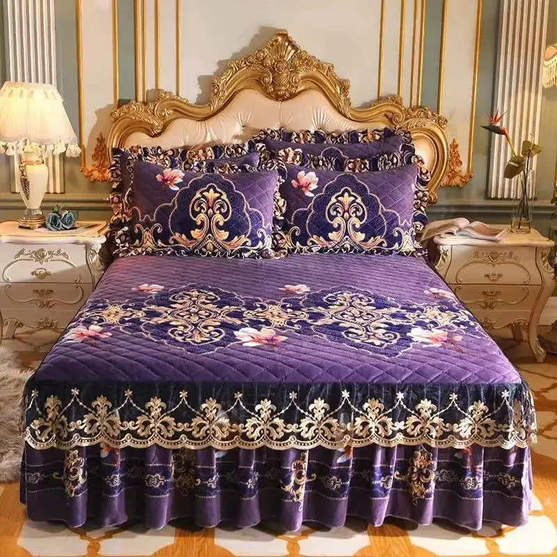 Luxury Cotton Filling Thick Bed Skirt King Size Set Home Cheapest Bed Sheets  - Buy Luxury Cotton Filling Thick Bed Skirt King Size Set Home Cheapest Bed  Sheets Product on