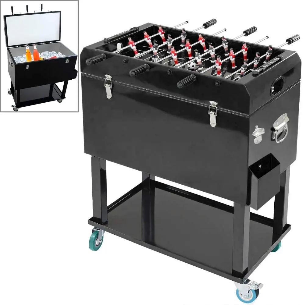 Red Custom Colors Metal Patio Cooler Retro Gift Patio Foosball Table