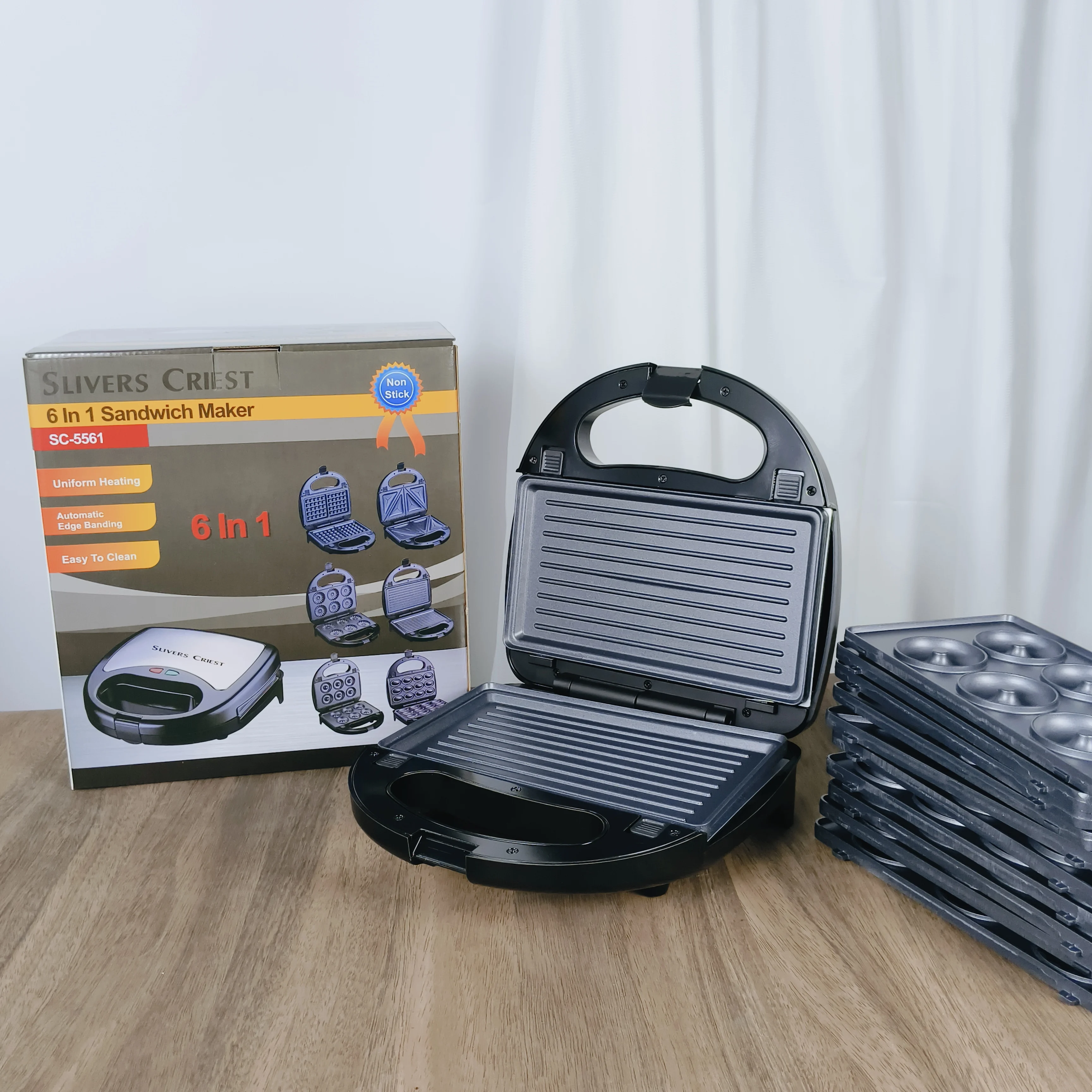 Multifunctional 6 in 1 Mini Electric Grill Breakfast Toaster Multifunctional 6 in 1 Mini Electric Grill Breakfast Toaster