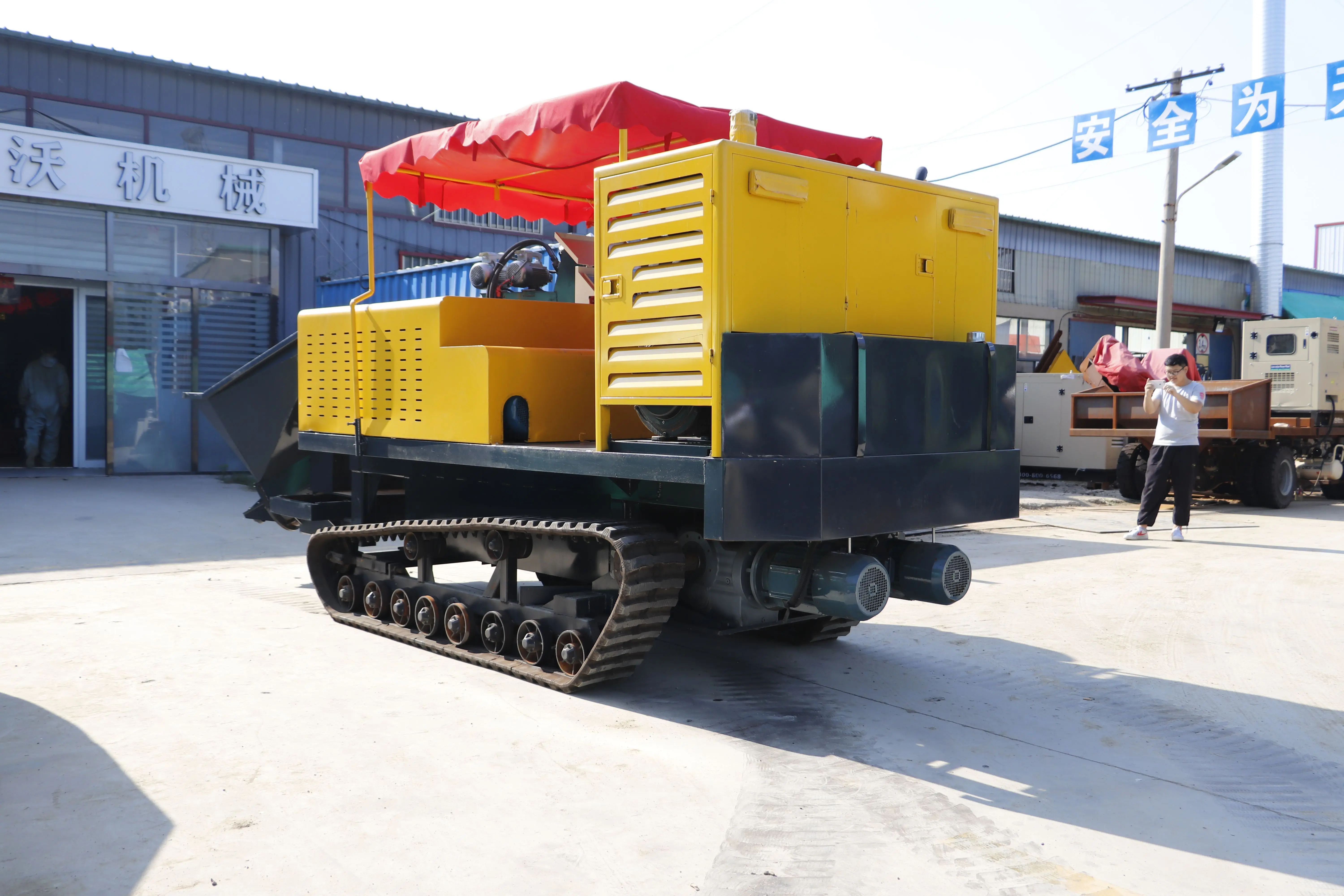 Construction Machinery Medium Rubber Caterpillar Synovial Machine ...