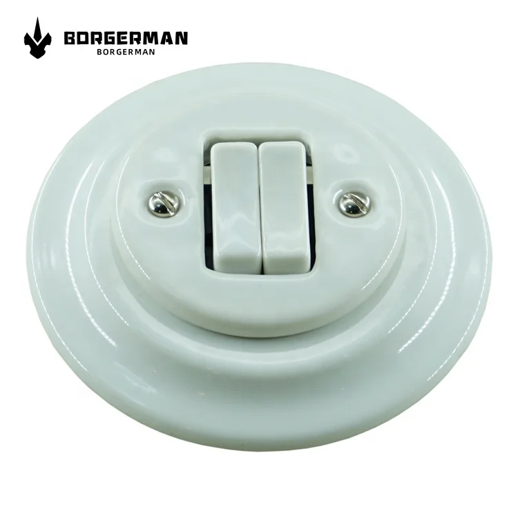 Wholesale Flush Mounting Retro Vintage Ceramic Porcelain Wall Button