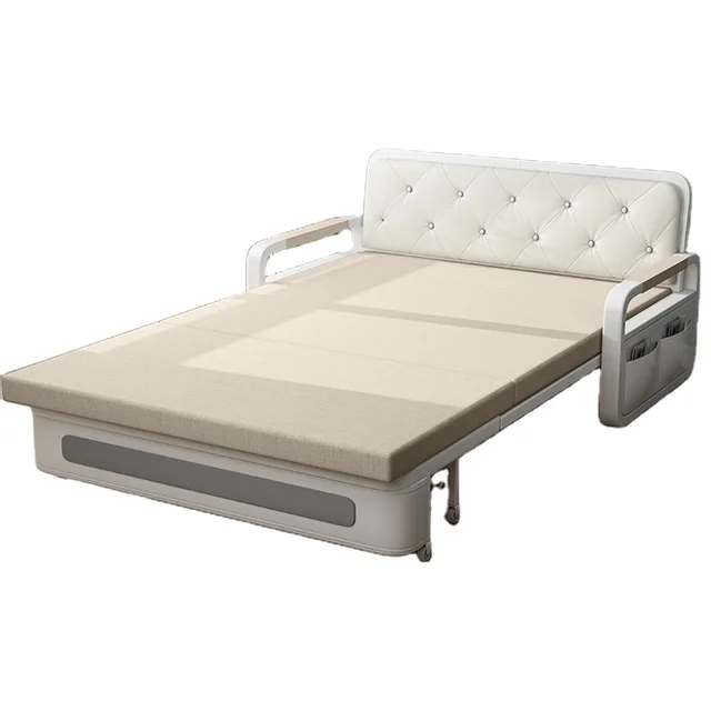 Home Bedroom single sofabed hotel extra rollaway folding metal bed accompany chairs foldable sofa bed