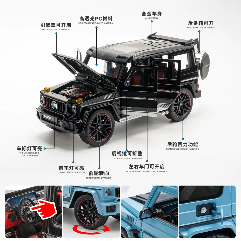 CHEZHI 1:18 M Ercedes BRABOS G800 AMG - Diecast Toy Vehicle
