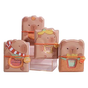 2026  Water-proof Paper Custom A6 Cute pp Cartoon Capybara Journal Diary  Notebook for Gifts