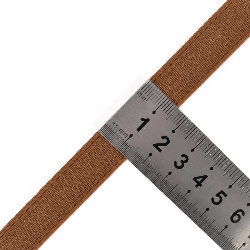 Garment Processing Accessories Flat Braided Elastic Band for Sewing Elastique Custom Strap