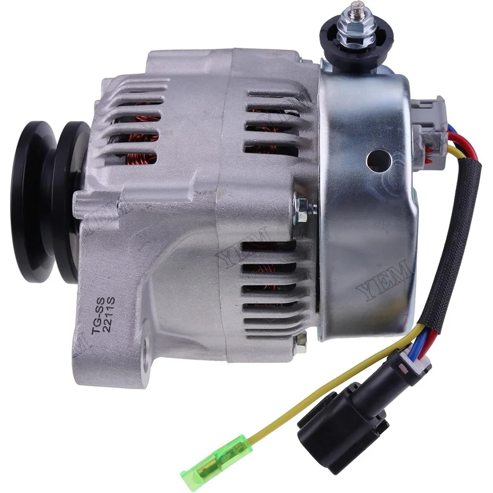 12V 40A Alternator 6669618 for Kubota D750 D1005 Bobcat 321 322 323 325 328 329 418 425 428 E08 E10 E14 E16 E17 E19 E20