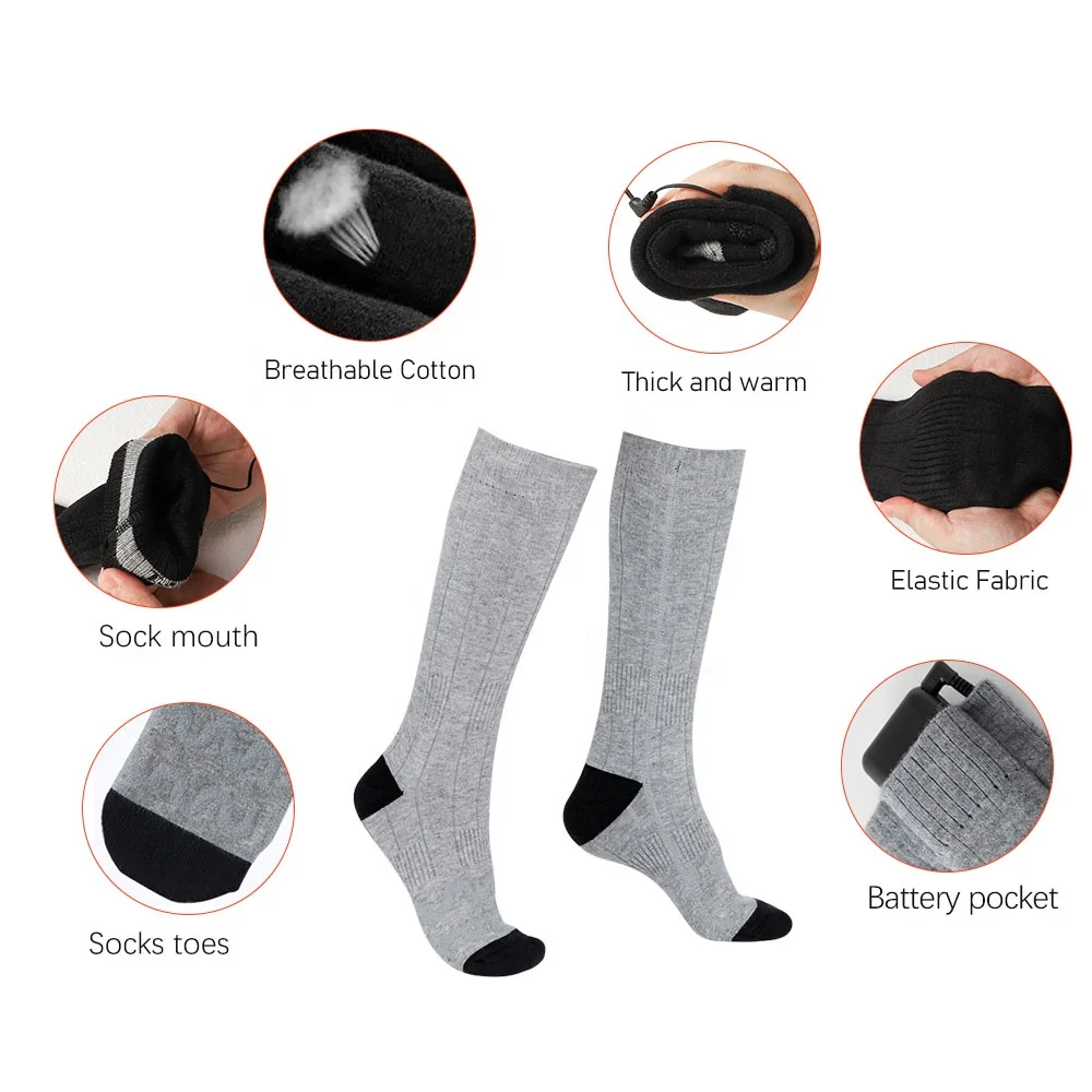 Cheap sale  Heated Socks Rechargeable Battery Warm Health Breathable Heating Winter Socks