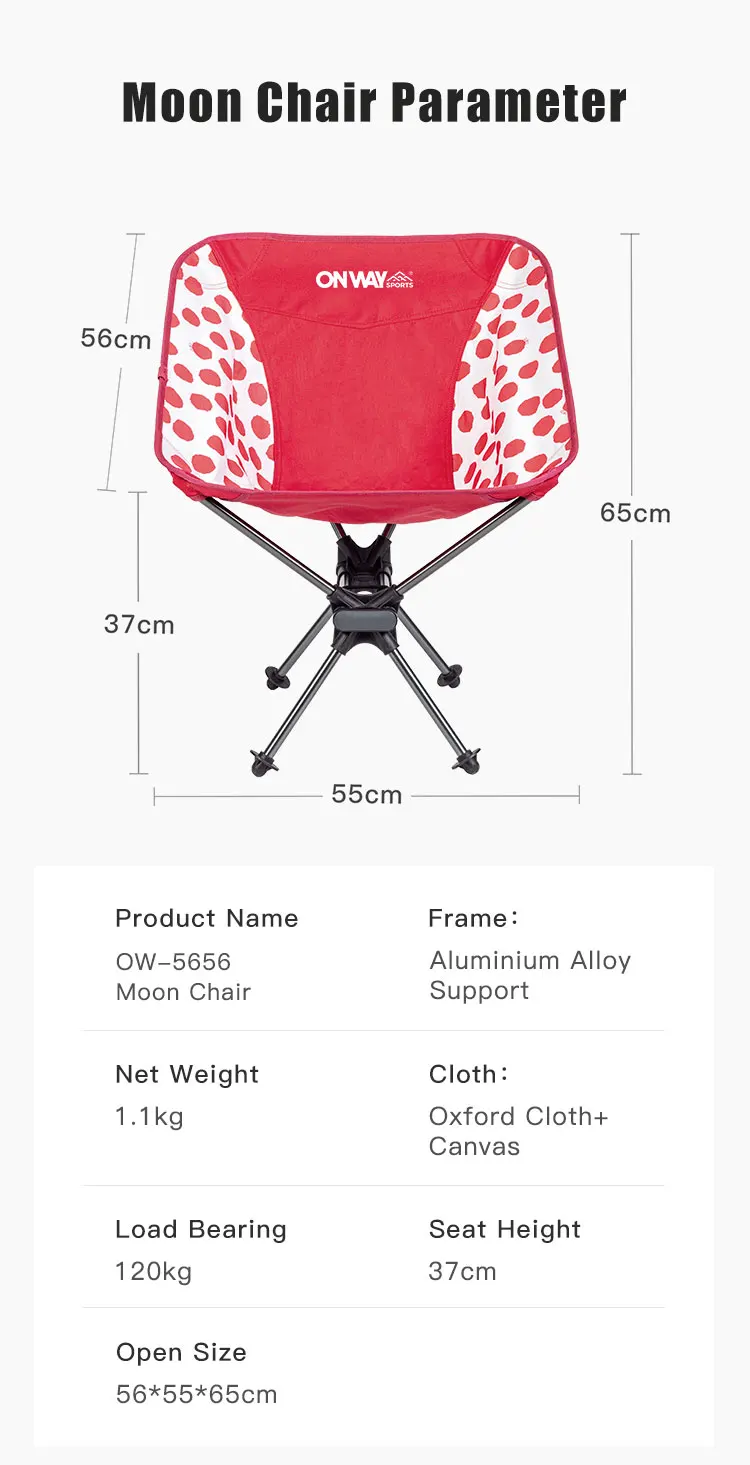 Outdoor Lightweight Aluminium Frame Folding Butterfly Chair Portable
