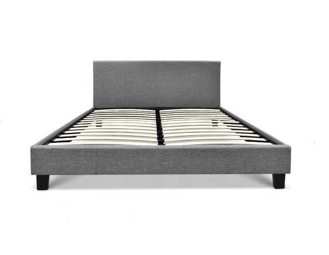 Grey Fabric Queen Size Fabric Headboard Bed Frame Buy Queen Size Bed Product On Alibaba Com