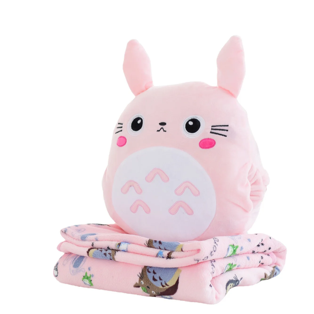 Doraemon Air Conditioning Blankets Valentines Day Gifts Office Nap Pillow Soft Lovely Animal 3 in 1 Pillow Blanket