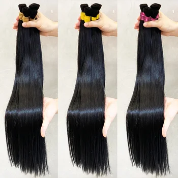 Extensiones Cabello Natural Hair Bulk 10A Grade 100% cabelo humano para mega her 100 gramas virgin human hair