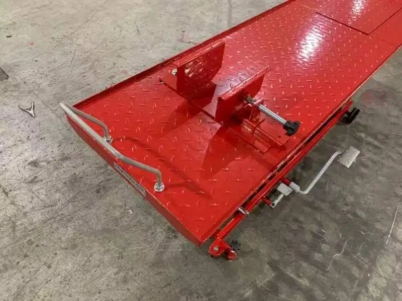 China Factory Made OSATE 800lbs 1000lbs Parallel Hydraulic Motorcycle Lift Table Platform With CE