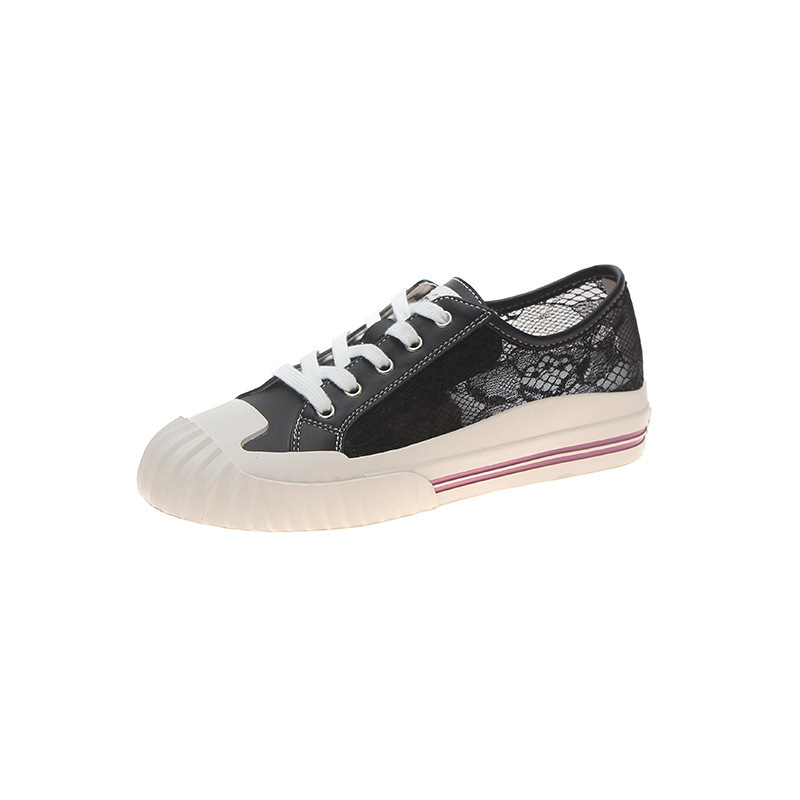 Кеды на плоской подошве, женская обувь, летняя повседневная спортивная обувь, модные сандалии с кружевным крючком, OEM & ODM