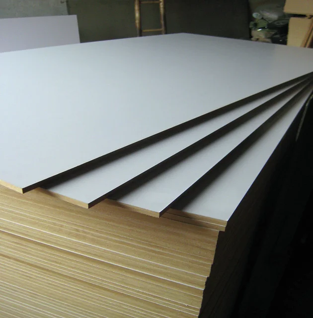 Factory Price 4*8 18mm 20mm 25mm Wood Timber Fiberboard Melamine Laminated Wood Fiber Material MDF Fibreboards From China