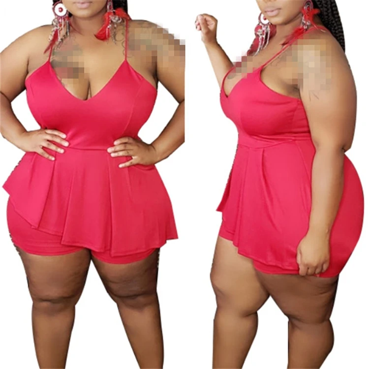 Wholesale Casual Clothes Outfits Plus Size Women Clothing Jumpsuit