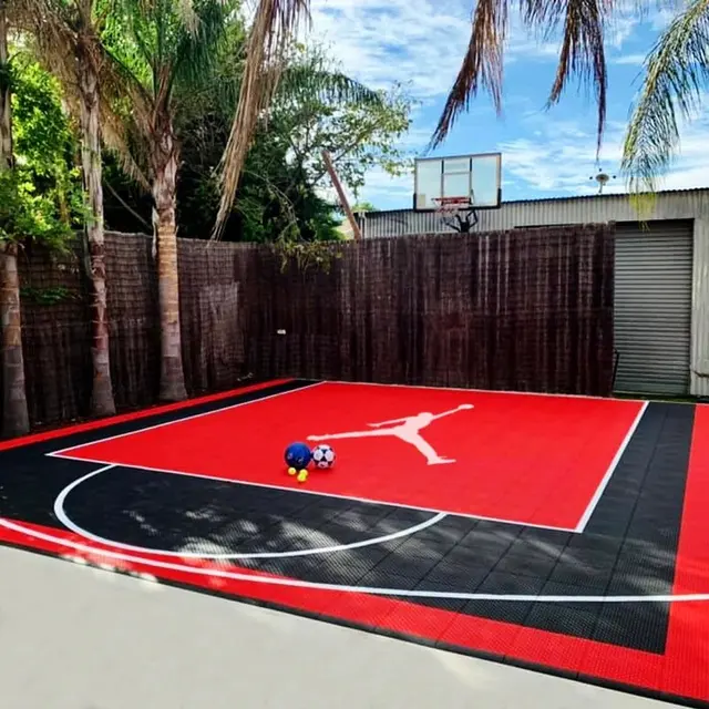 PP suspended floor tile eco-friendly flooring for basketball court