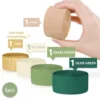 Sage Green Crinkled Paper*5pcs