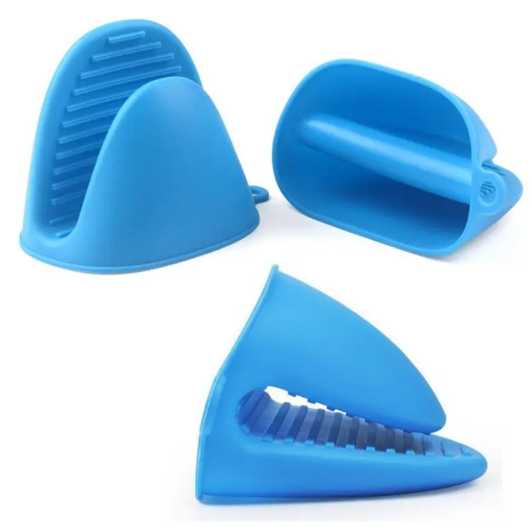 Easy to Clean Heat-Resistant Silicone Oven Mitts Printed Pot Holders and Anti Scald Gloves