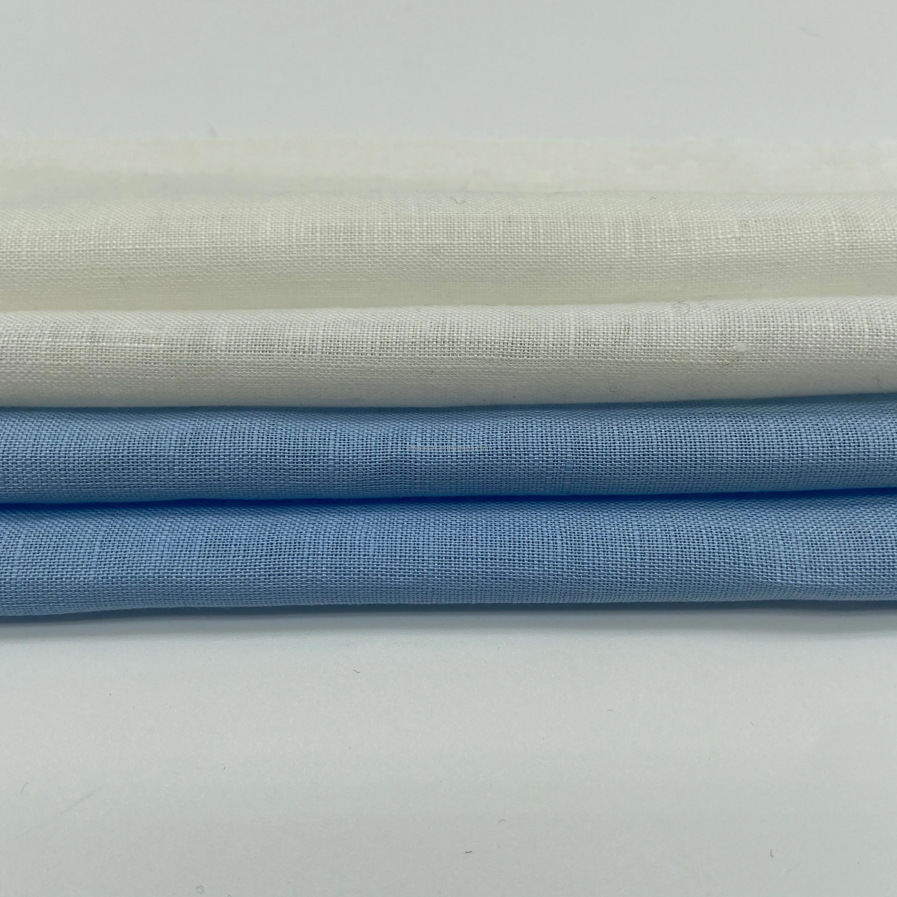 JECATEX BUDAPEST/16B    58% Linen 42%cotton Fabric Solid piece dyed   Wholesale  Woven  european flax For Garment menswear