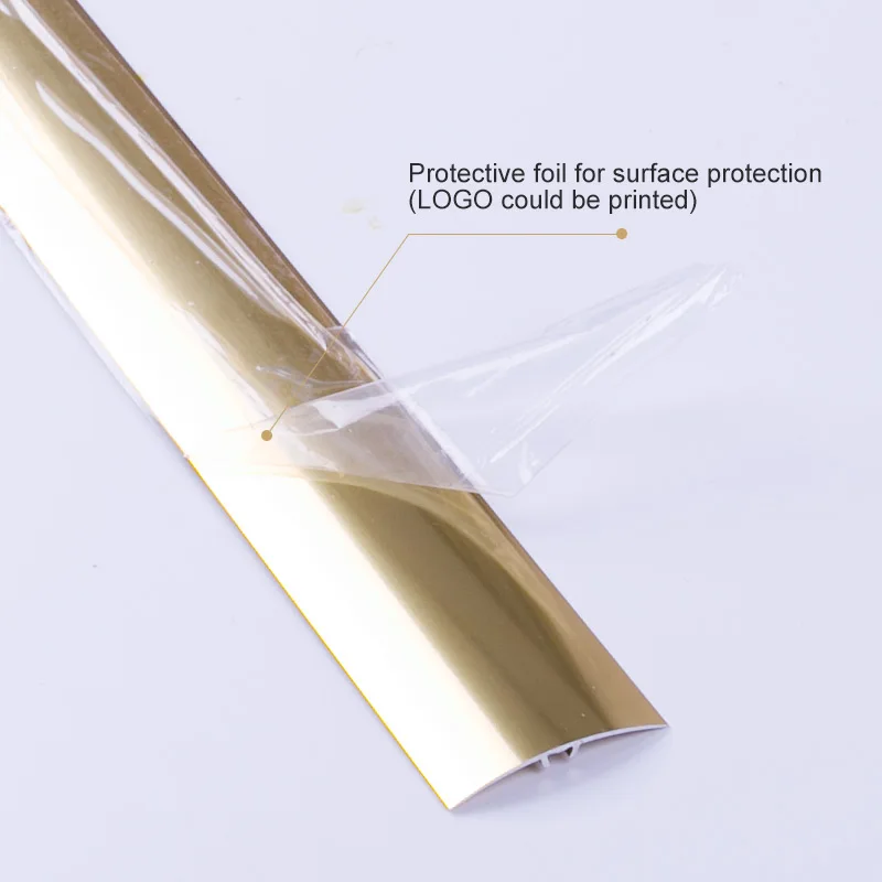 Foshan FSF Tiles & Accessories Aluminum Threshold Floor Threshold Vinyl Flooring Trim Rubber Floor Transition Strips