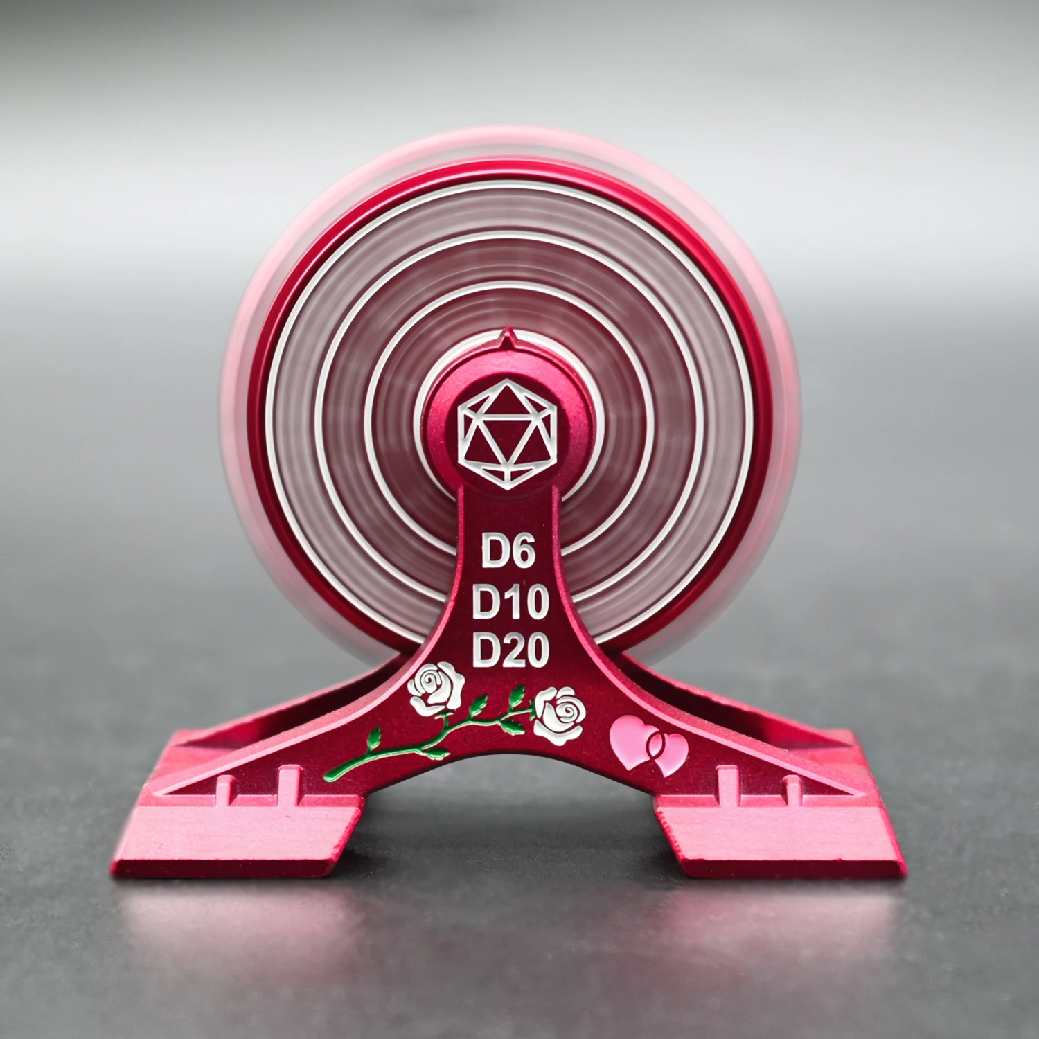 Dreamy Sky Swirling Ferris  7-in-1 Gyro Spinner Rotating Pink Roulette DND Dice for Board Game