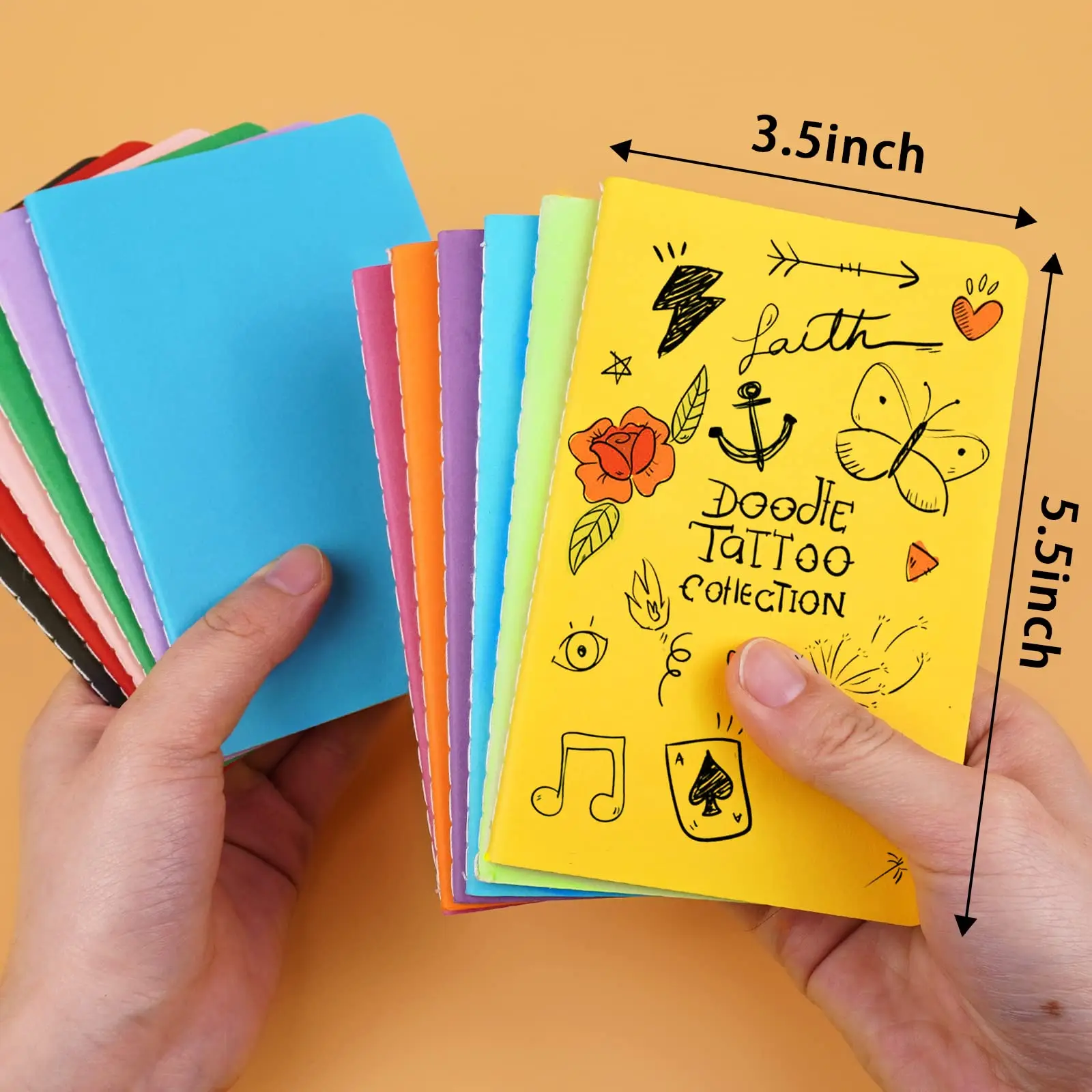 Notepad Mini Page Small Lined Notepads Mini Journal Pocket Notebooks Set Colorful Cover ...
