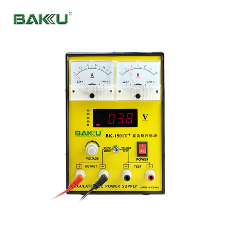 Baku 1501t + 15v 1a可调电源手机维修电源测试稳压电源- Buy 电源,12v