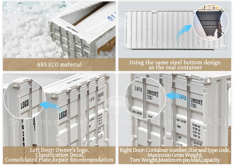 lcustomizable 20gp shipping container box 135 scale plastic crafts lafb liquid bag container scale model-15