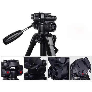 YUNTENG VCT-668 Professional Camera Tripod for Photography detail image
