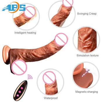Factory New Mute Design No MOQ Thrusting Vagina Anal High Quality Food Grade Silicone Sex Toys Simulation Dildo  For Women