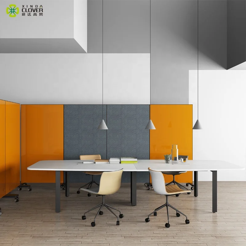 Boardroom Table Modern Office Meeting Table Used 6 Meter Long 16 Person Conference Table