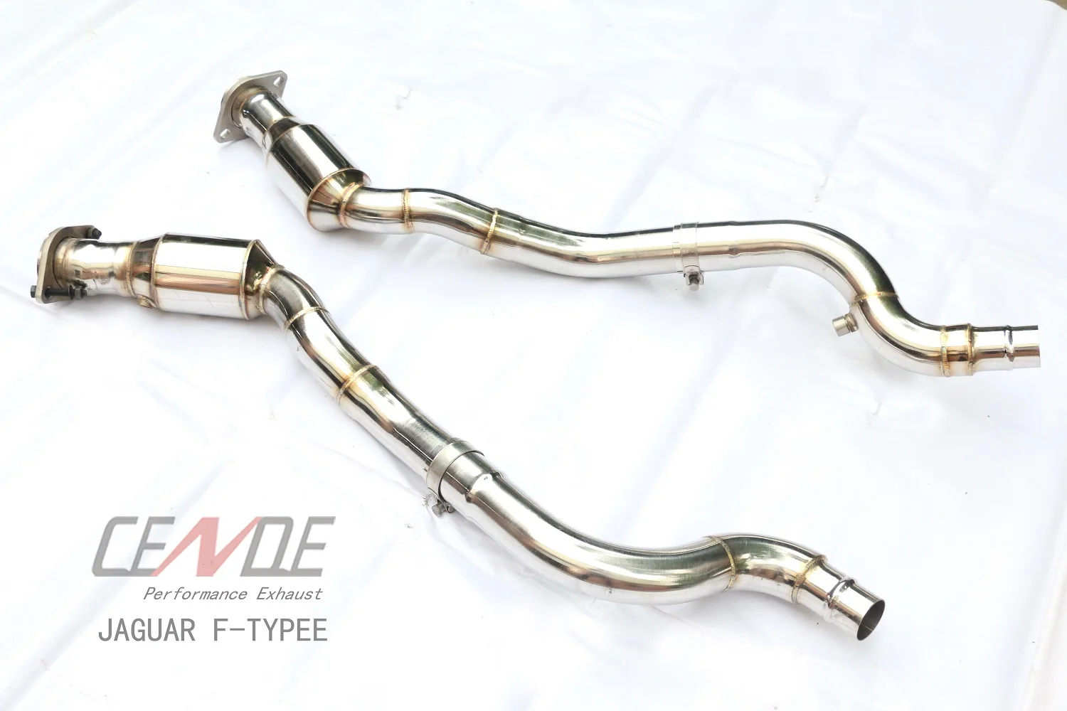 CENDE Performance Header+Catback Exhaust for JAGUAR F-TYPE 2.0T 3.0T