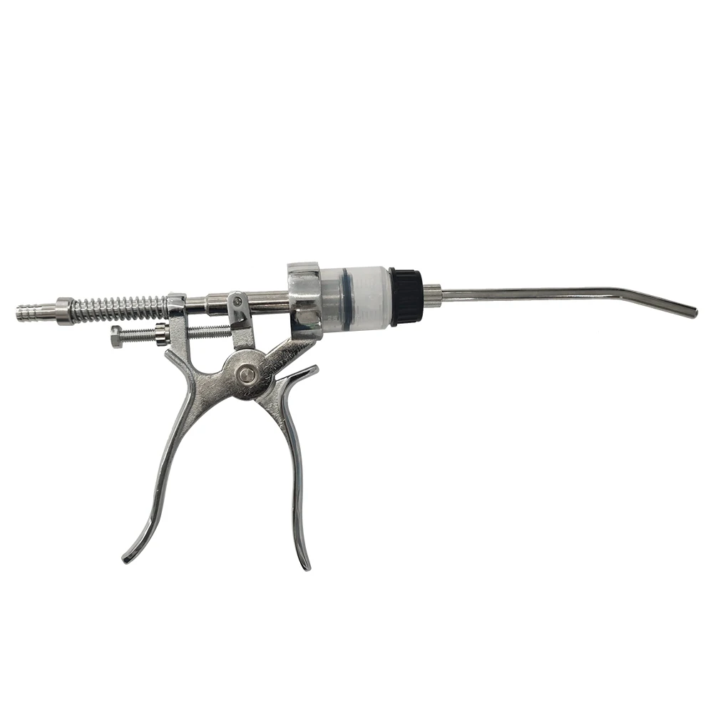 CETTIA KD161 Adjustable Dose Veterinary Continuous Metal Pistol Syringes 10 ml